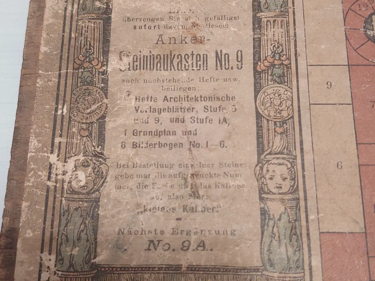 Billede 3 - Antikt stenbyggesæt. Anker ca 1910. No 9