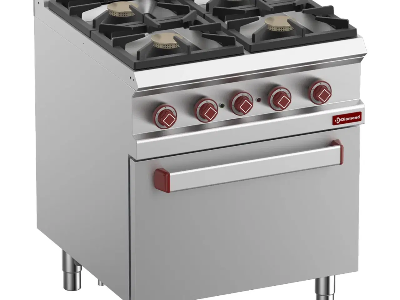 Billede 1 - Industri Gaskomfur 4 blus – (4x 7kW)