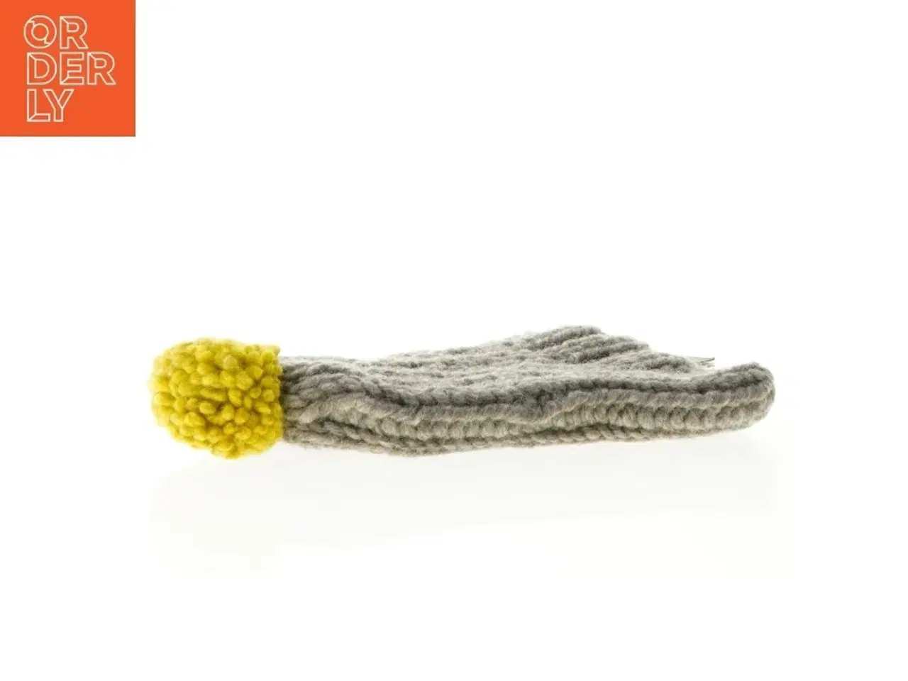 Billede 4 - Strikket hue med pompon fra Myssy (str. S 23 x 17 cm)