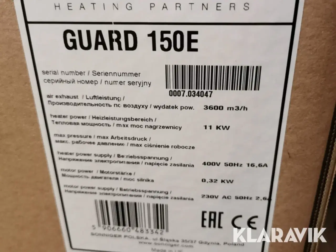 Billede 3 - Varmetæppe Sonniger Guard 150E