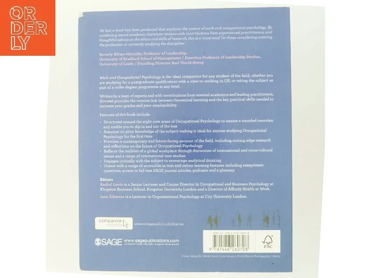 Billede 3 - Work and occupational psychology : integrating theory and practice (Bog)