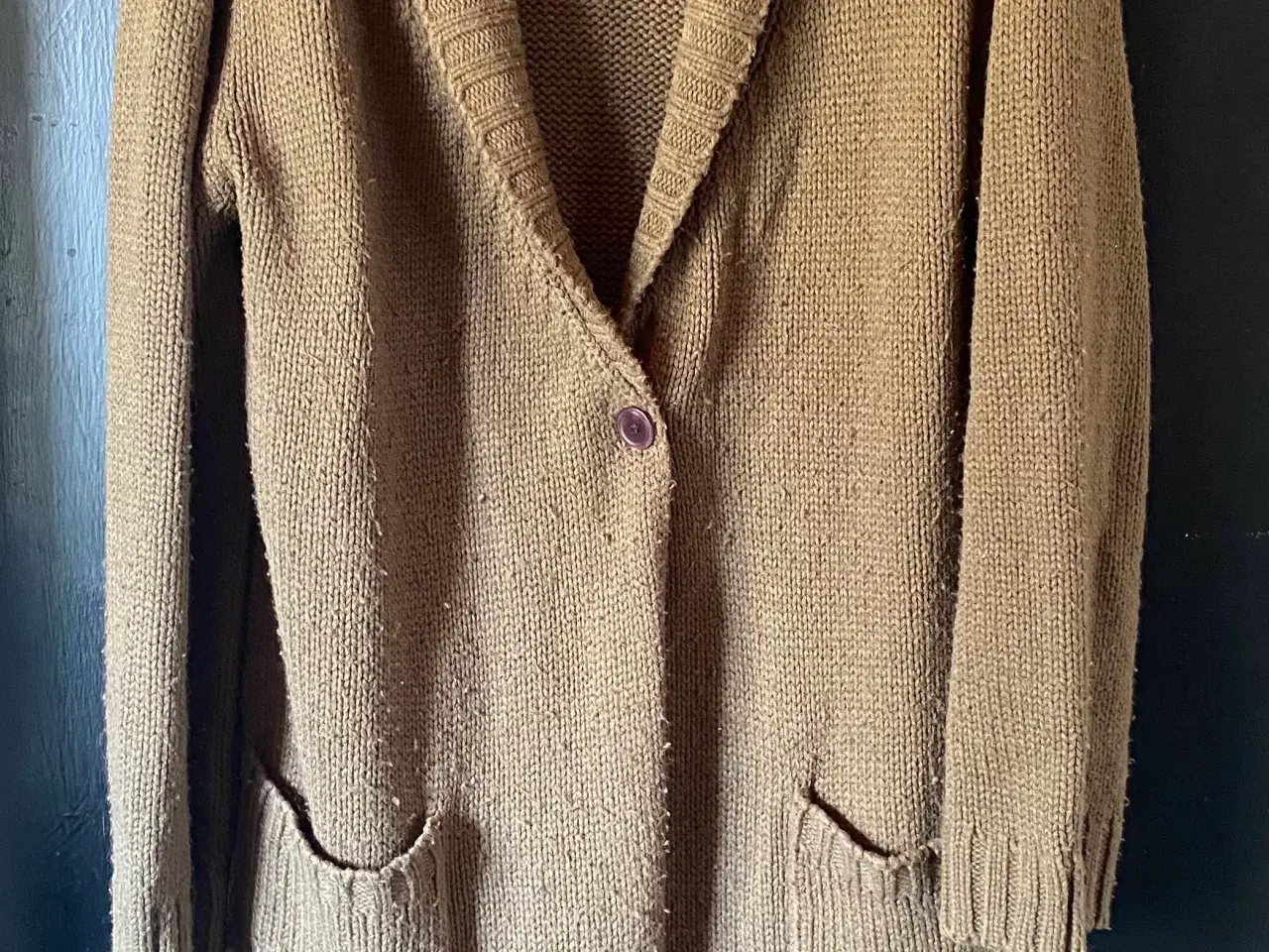 Billede 1 - Lang strik cardigan 