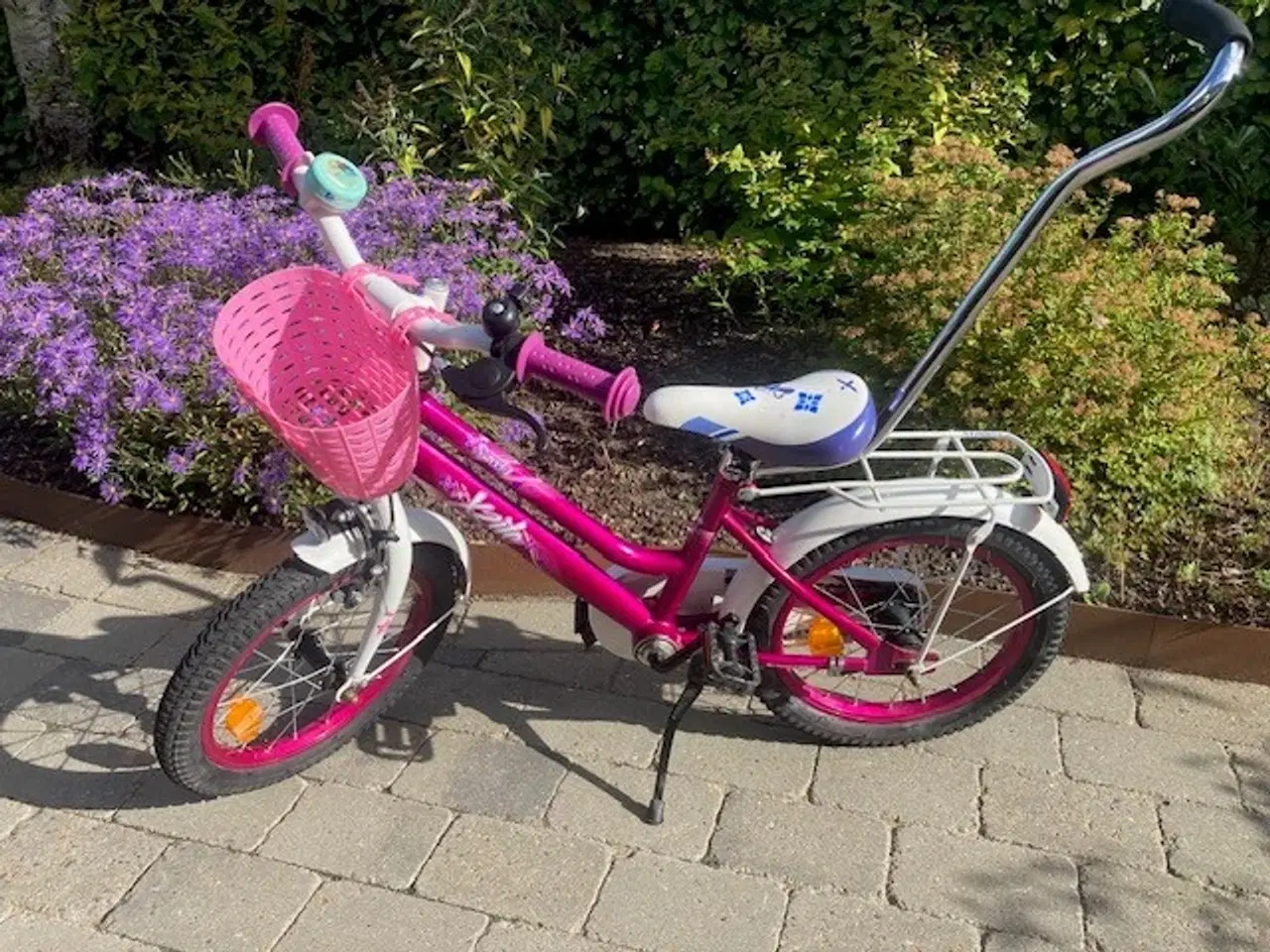Billede 3 - Pigecykel 16" med støttestang.
