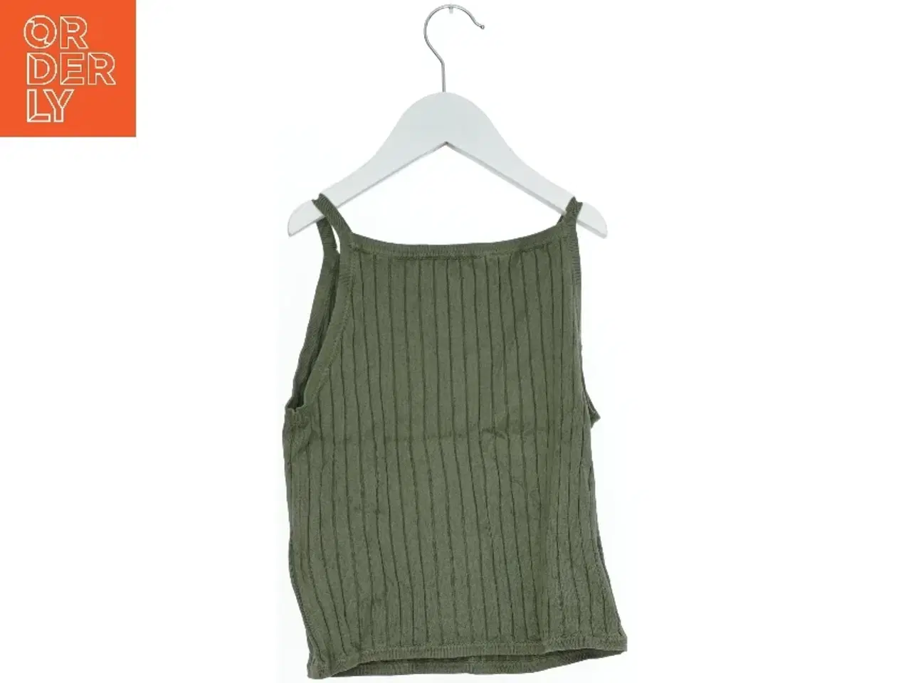 Billede 2 - Grøn ribbet top fra H&M (str. 140)