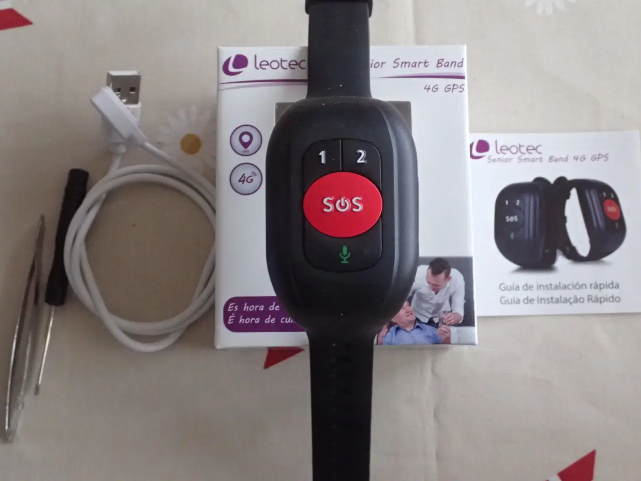 Billede 1 - Alarm SOS nødkald Leotec 4G LTE GPS.