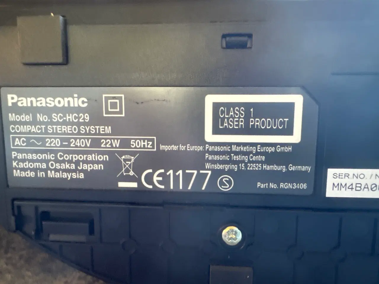 Billede 6 - Panasonic stereoradio med cd afspiller