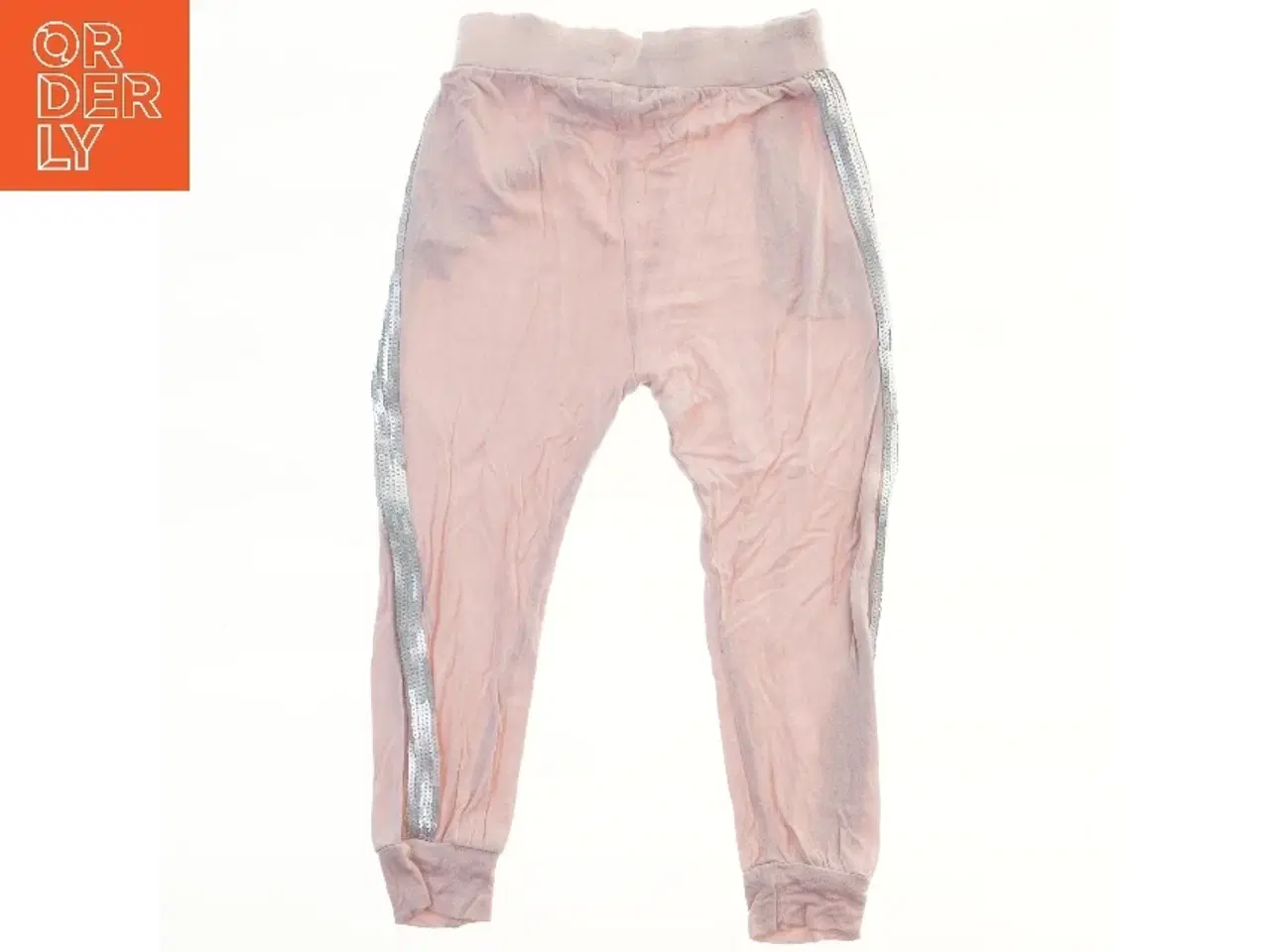 Billede 2 - Lyserøde bukser med pailletter fra VRS (str. 110)