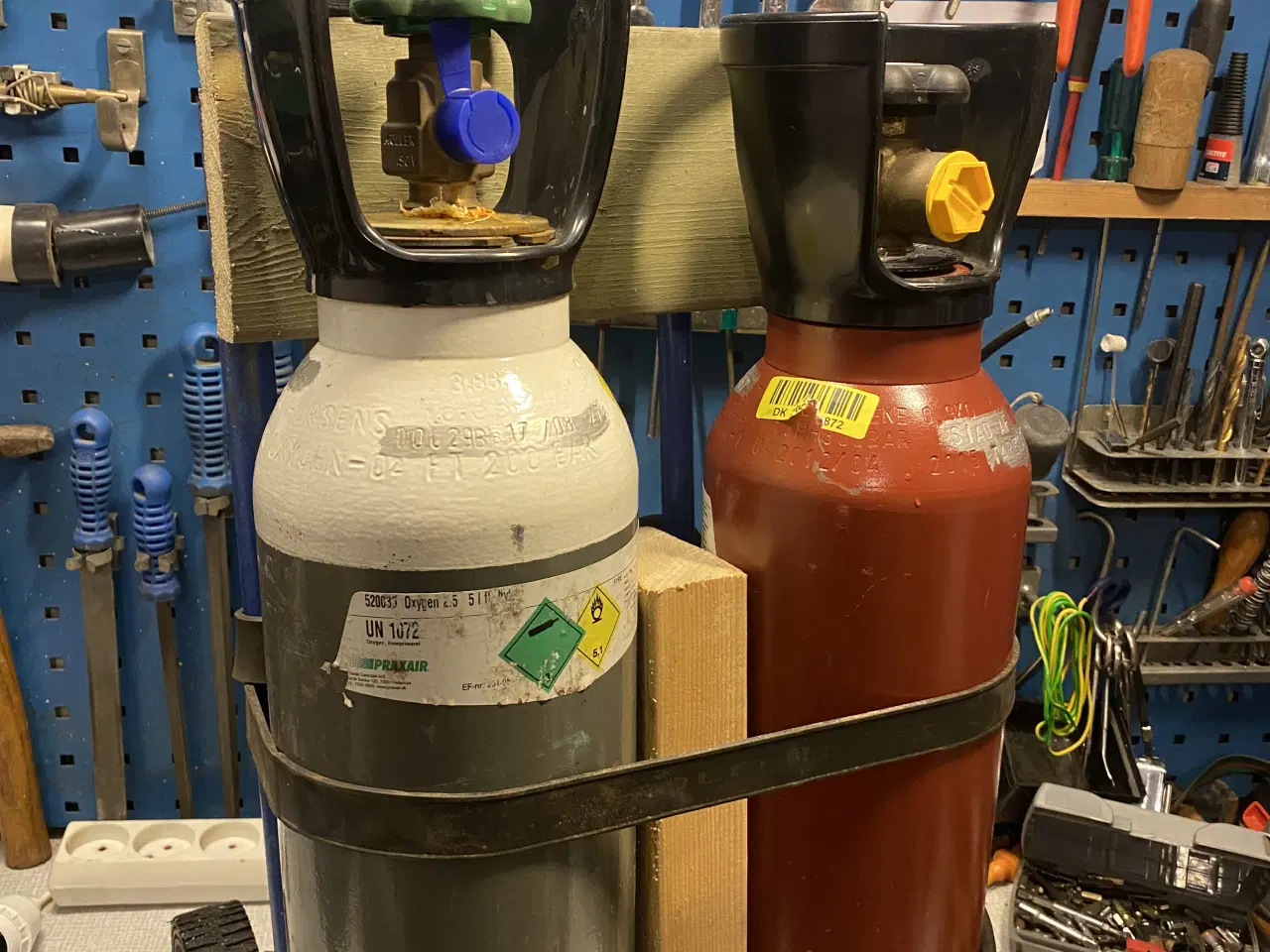 Billede 5 - gas og ilt sæt på vogn 5 kg ejerflasker helt nye 