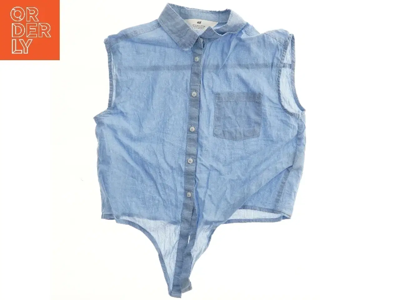 Billede 1 - Ærmeløs skjorte-bodystocking fra H&M (str. 146)