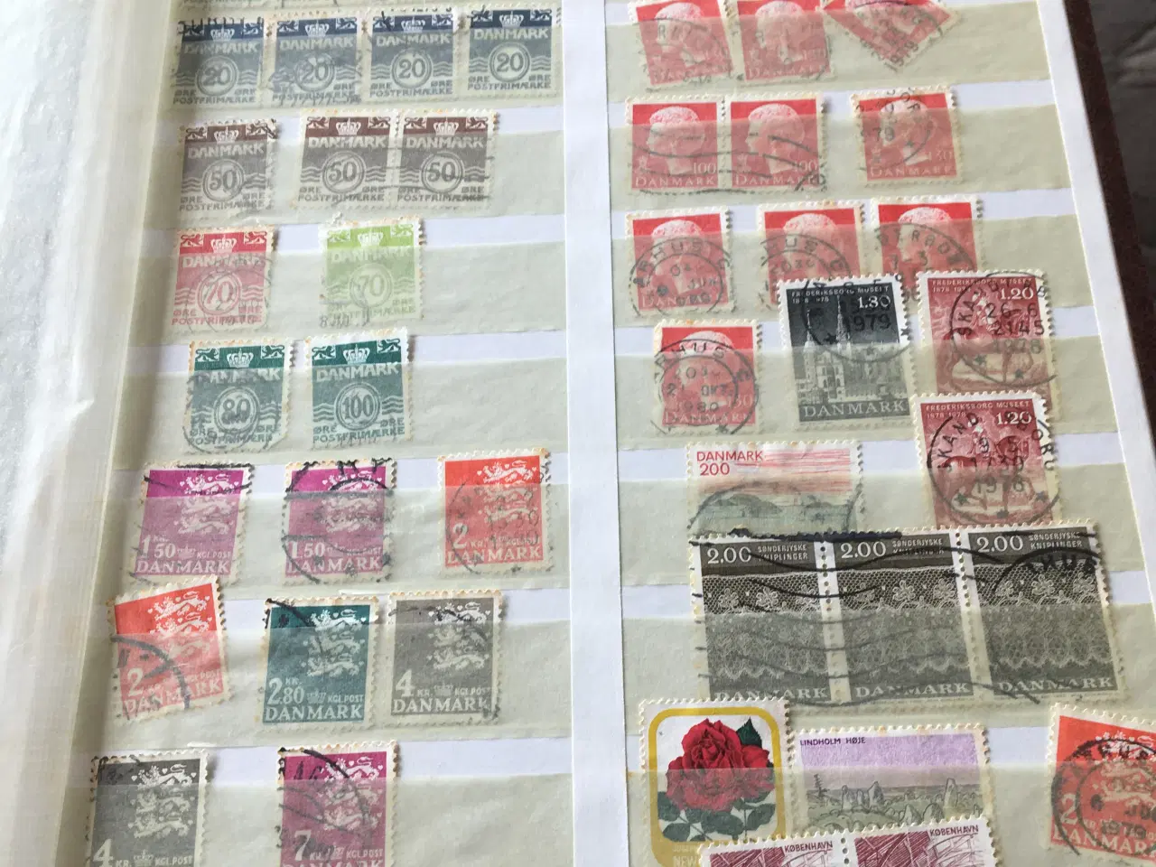 Billede 3 - Frimærkealbum, danske og udenlandske frimærker.