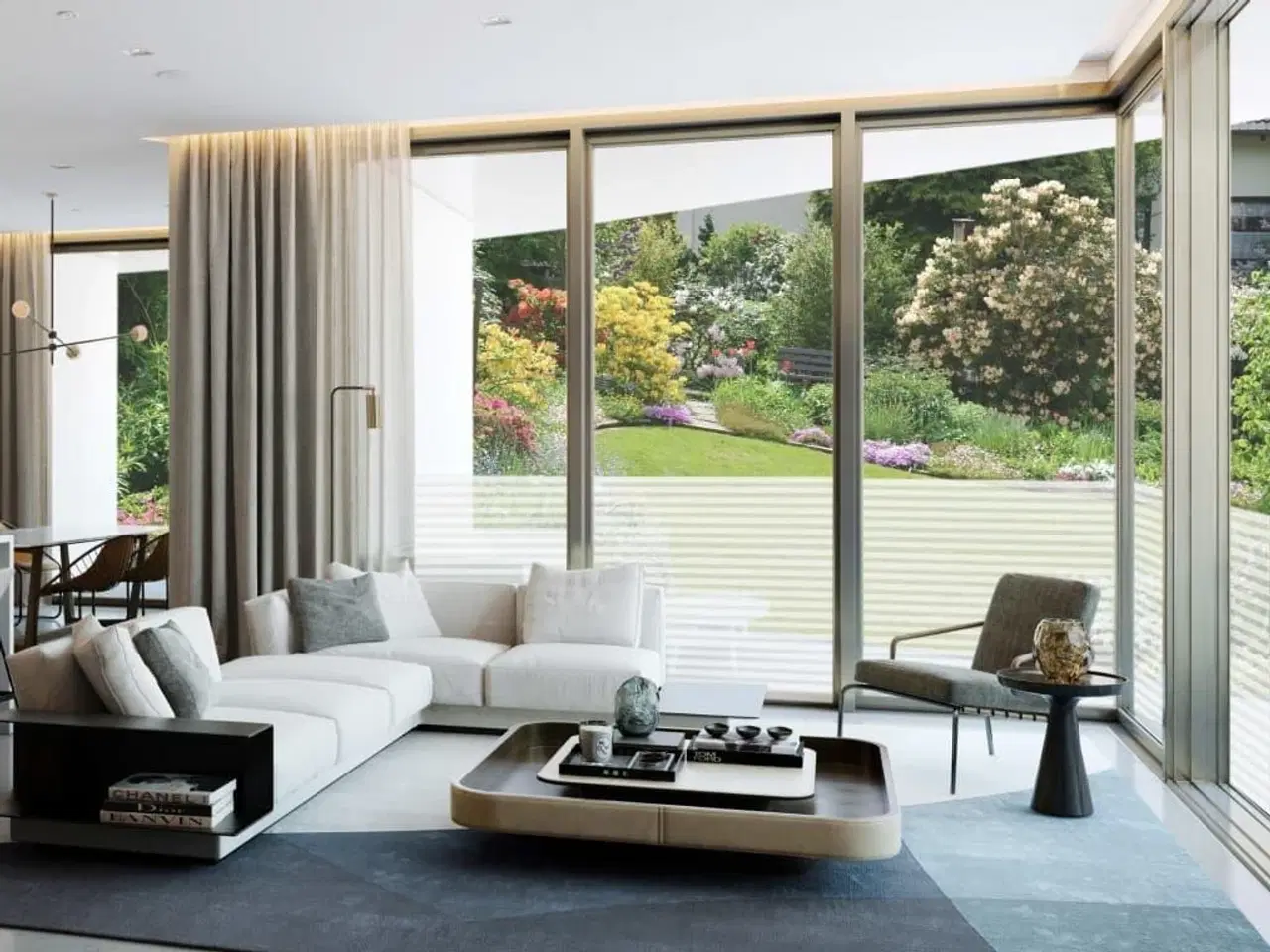 Billede 7 - Vinduesfolie 0,9x5 m stribet PVC matteret