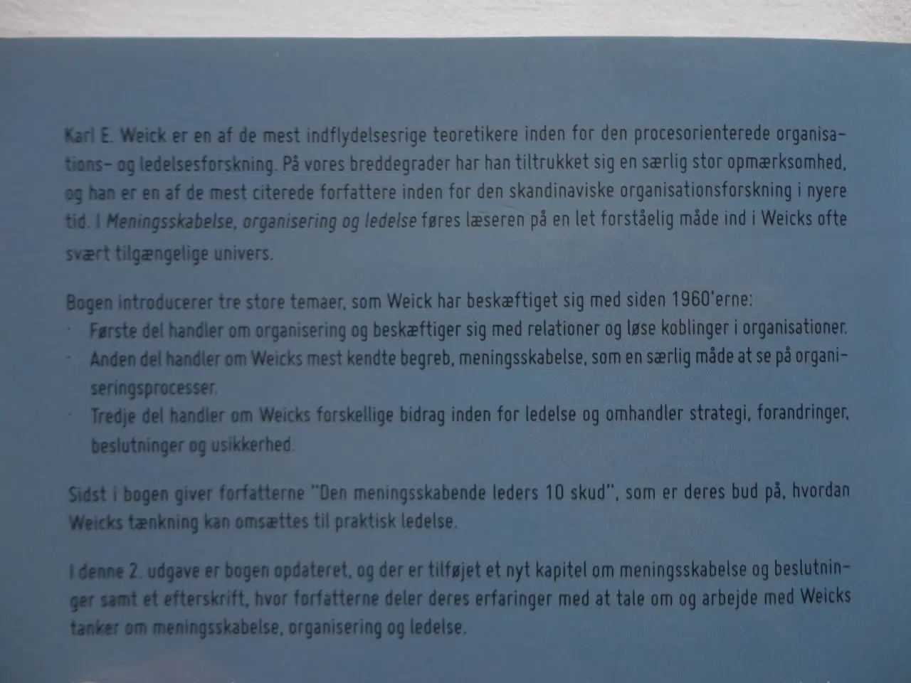 Billede 4 - Meningsskabelse, organisering og ledelse  :