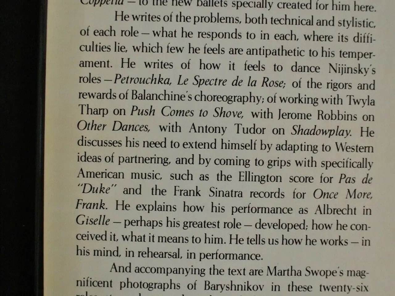 Billede 3 - baryshnikov at work - mikhail baryshnikov , photog