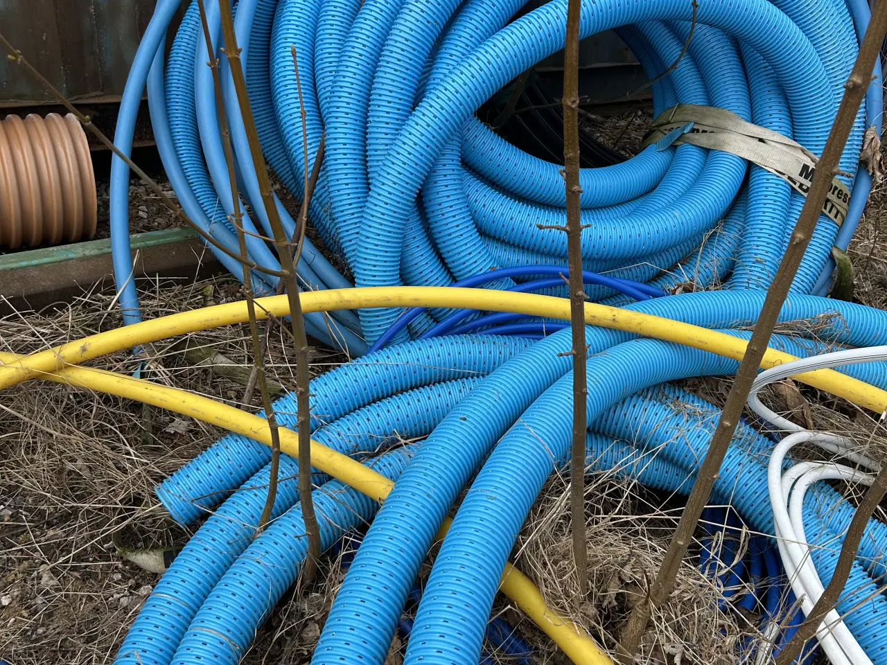 Billede 2 - Dræneslanger, vandrør rest fra byggeriet 