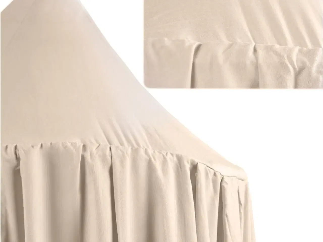 Billede 4 - Sengehimmel / tipi-baldakin hængende – beige, Ø 70 cm, længde 290 cm