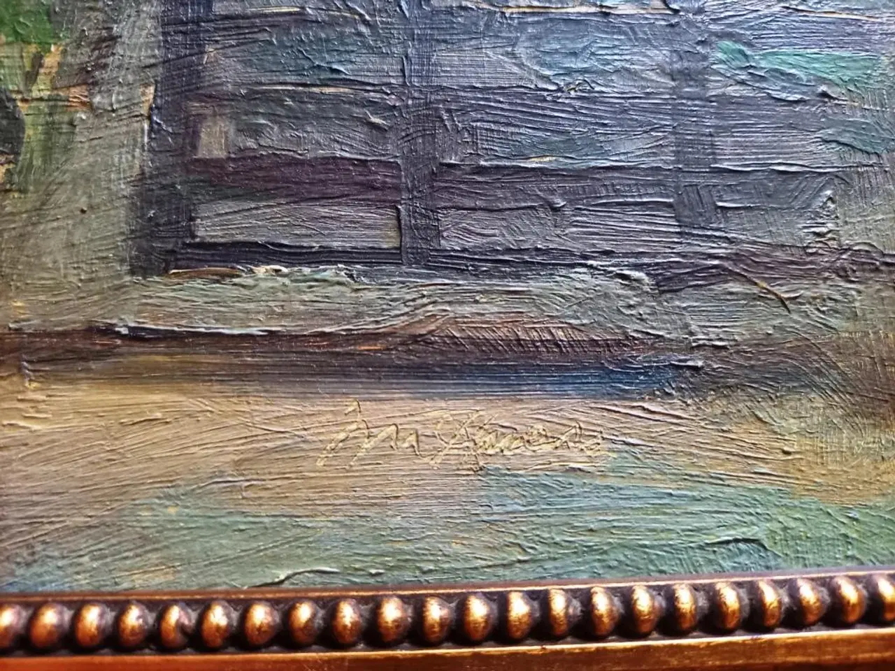 Billede 2 - Maleri Nørrebro ca 1930. København.