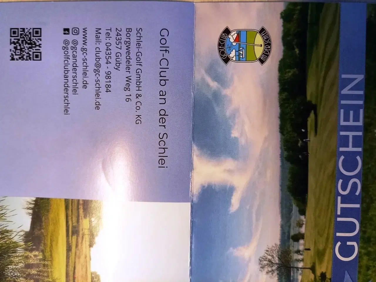 Billede 1 - Golf. Greenfee billet / Gutschein.