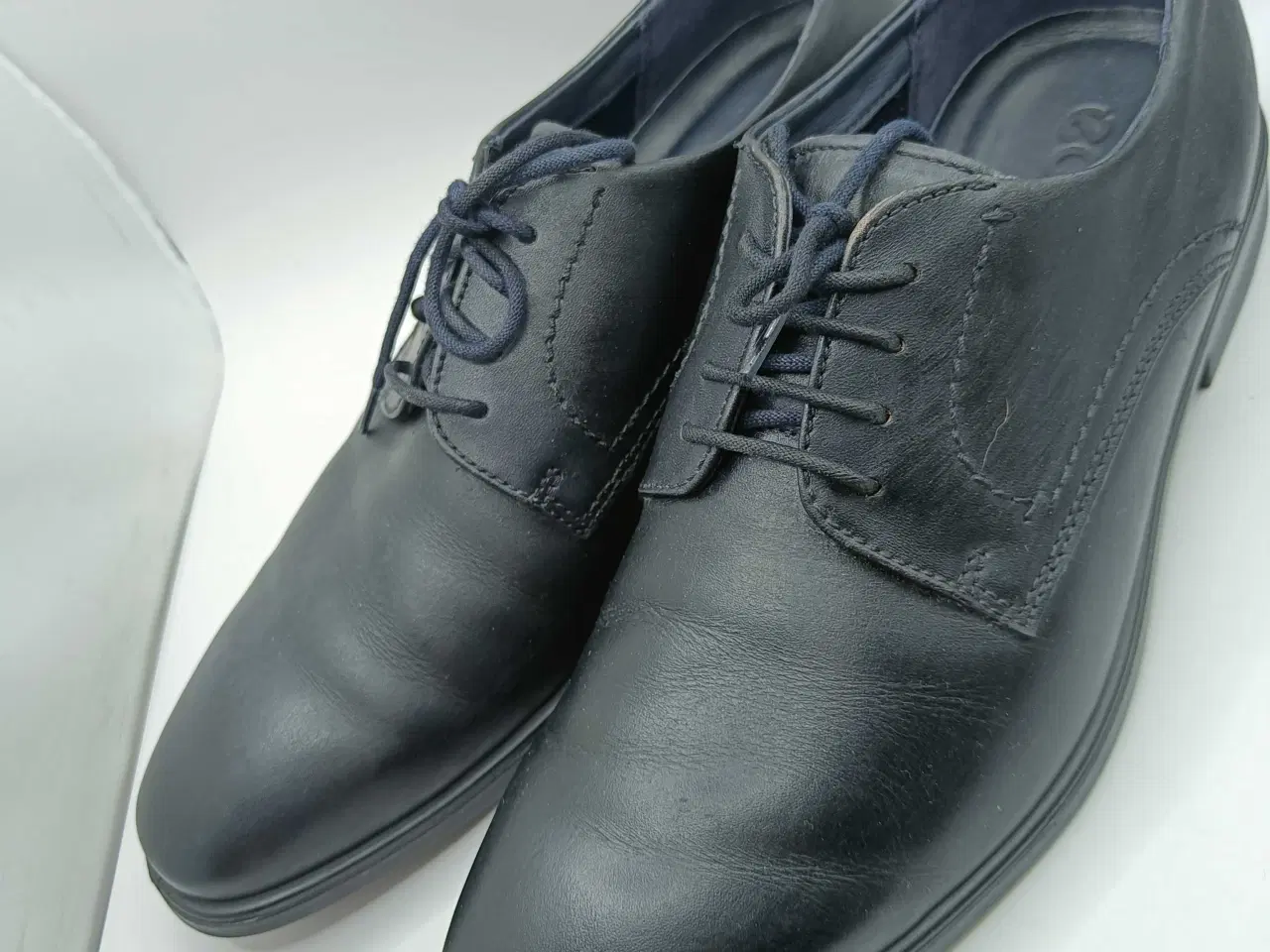 Billede 3 - Ecco sort læder sko 45str