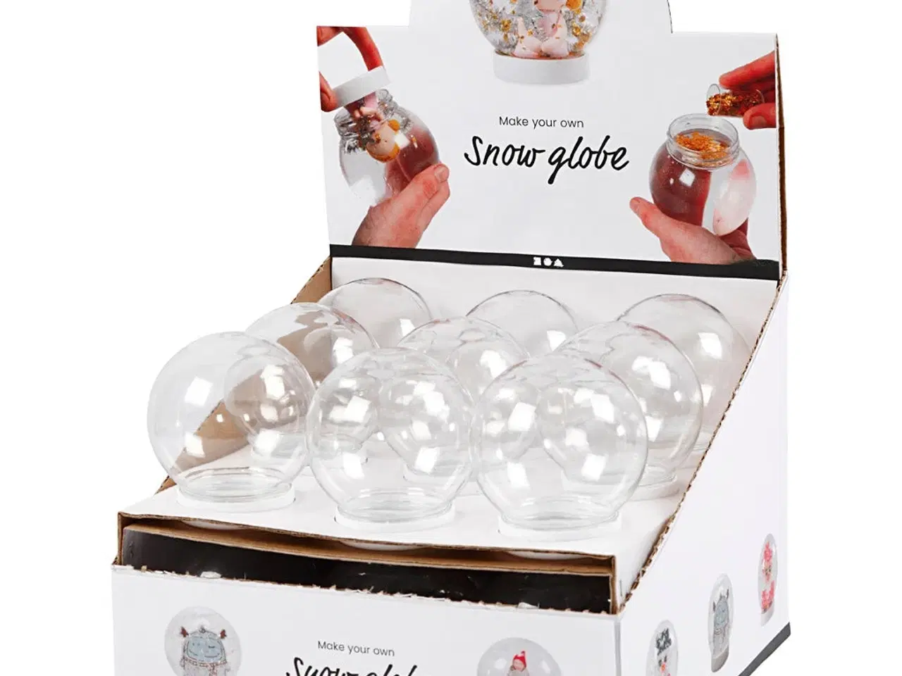 Billede 1 - Rystekugle 8,5 cm - Skab Magiske Øjeblikke, 18 stk.