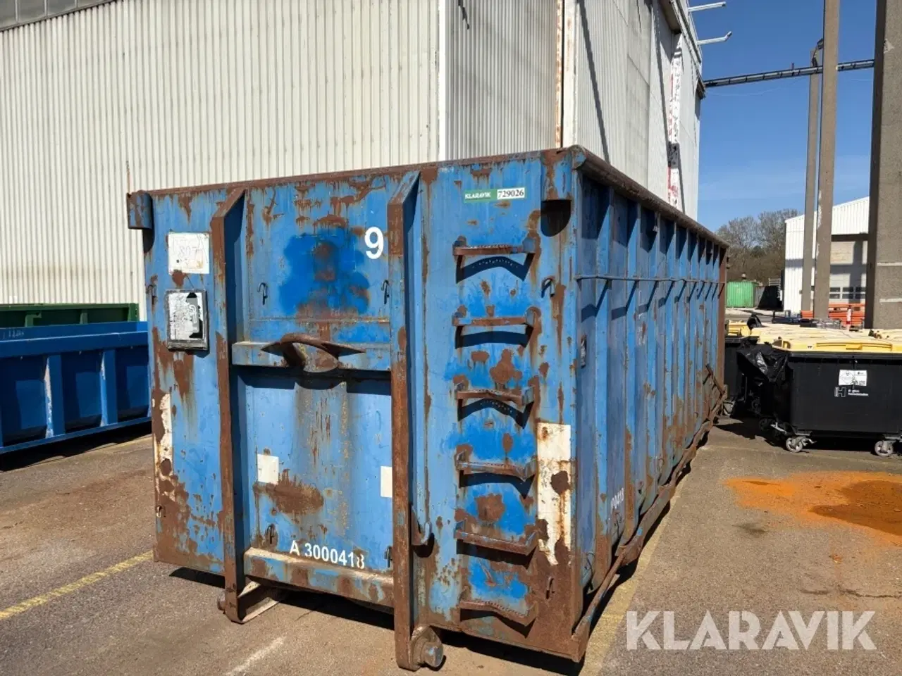 Billede 1 - Åben container med dobbelt bagdør