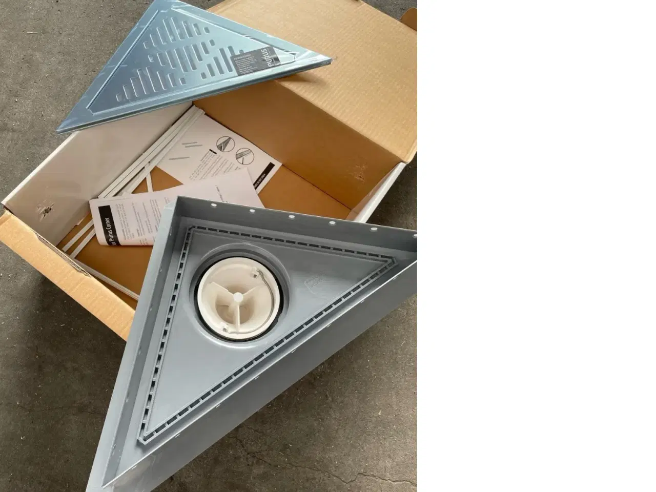 Billede 2 - Hjørneafløb, gulvafløb med rist til badeværelse