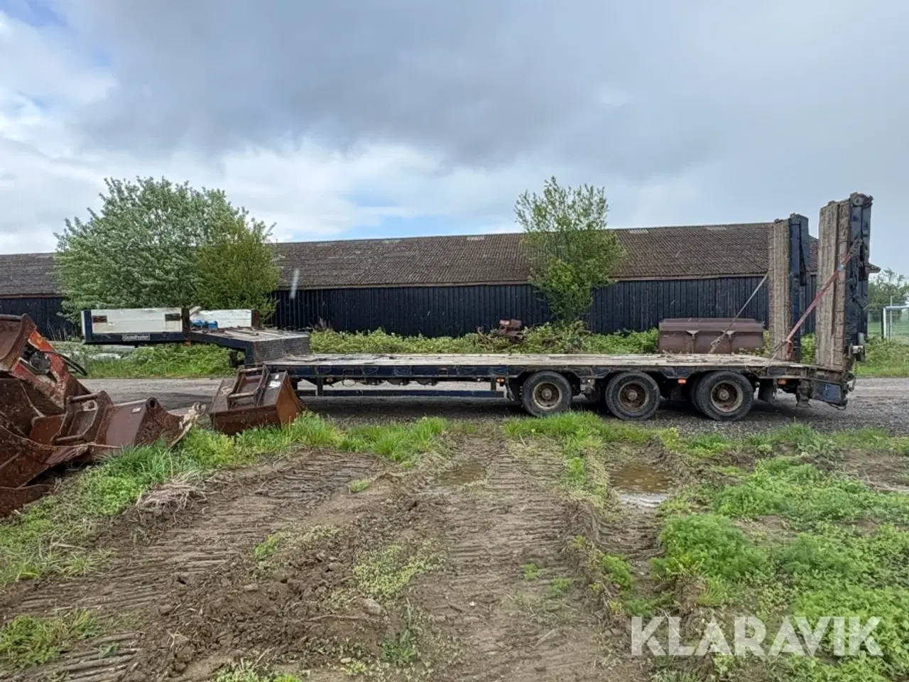 Billede 2 - Maskintrailer / lavlæsser Goldhofer STN-L 3-39/80 A