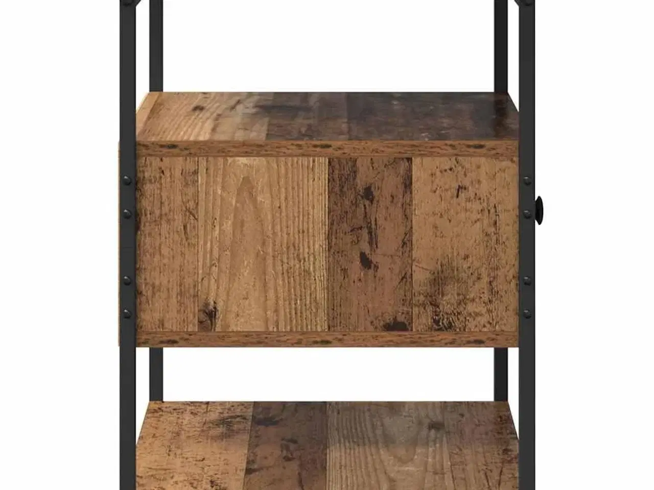 Billede 7 - Natskab med skuffe Gammelt træ 40 x 42 x 56 cm Konstrueret træ