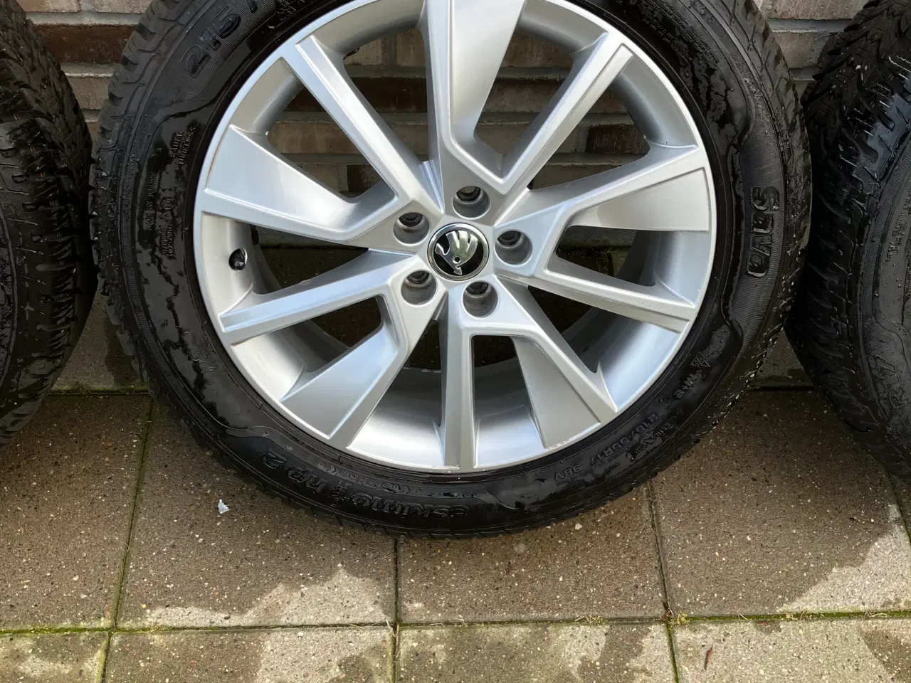 Billede 4 - Orginale Skoda Alufælge 5 x 112 med Sava vinterdæk