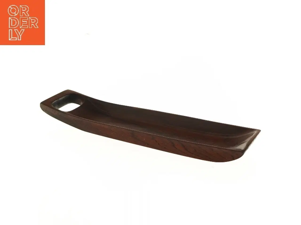 Billede 1 - Palisander Træfad med håndtag (str. 38x11 cm)