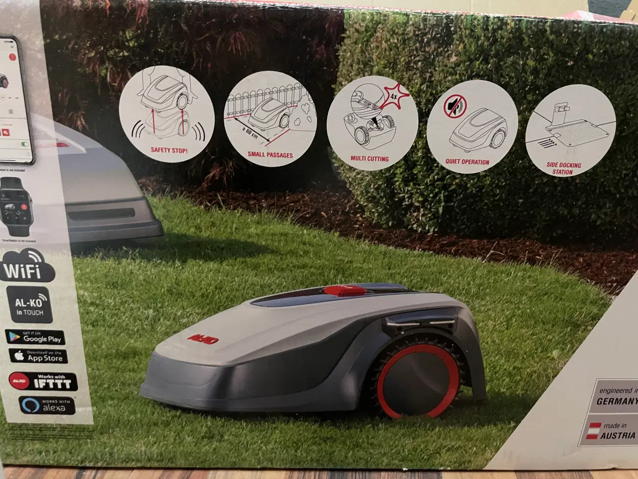 Billede 4 - AL-KO Robolinho Robotplæneklipper 500 m² med garag