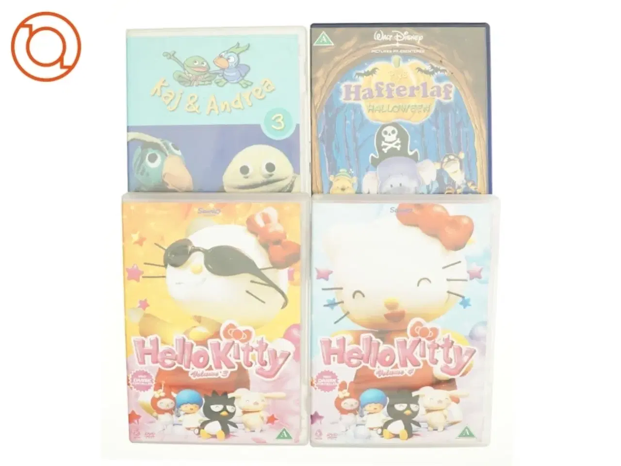 Billede 1 - 4 dvd&#180;er, Hello Kitty, Haffelaf Halloween og Kaj&Andrea