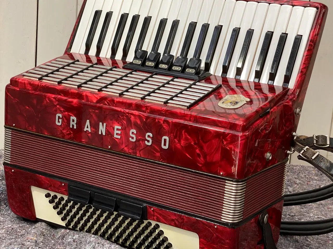 Billede 10 - Granesso harmonika – vintage rød perlemor, sælges 