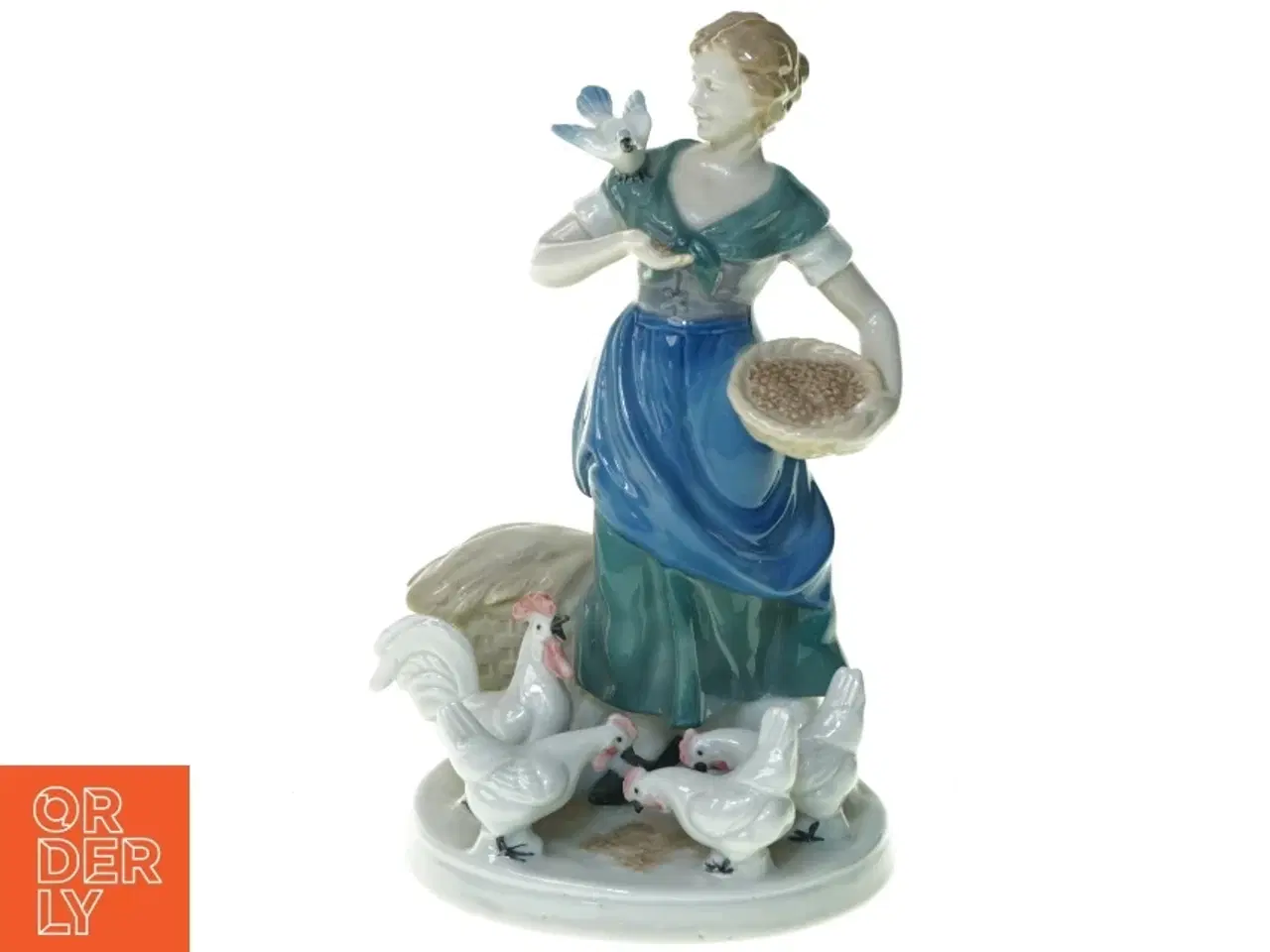 Billede 1 - Porcelæns figur (str. 22 x 14 x 11 cm)