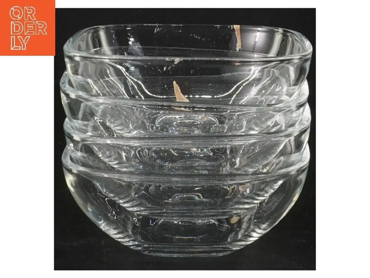 Billede 1 - Sæt af 4 glasskåle (str. 4 stk 13x13 cm)