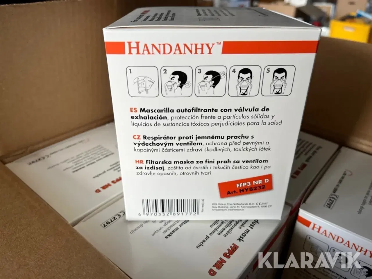 Billede 10 - Støv masker Handanhy FFP3 NR D 1 Palle - 5760 støvmasker