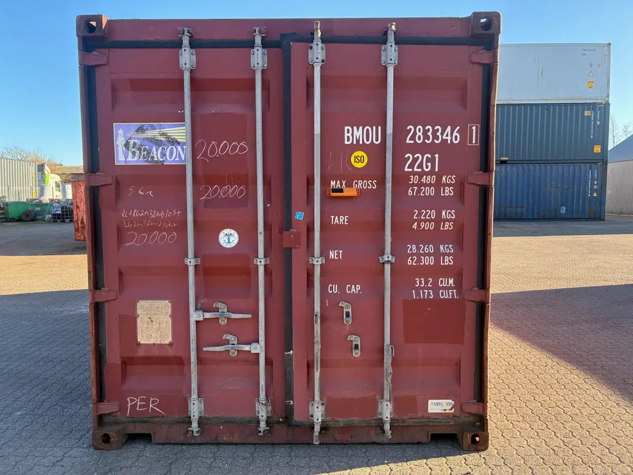 Billede 2 - Brugt 20 fods Isoleret Container-ID: BMOU 283346-1