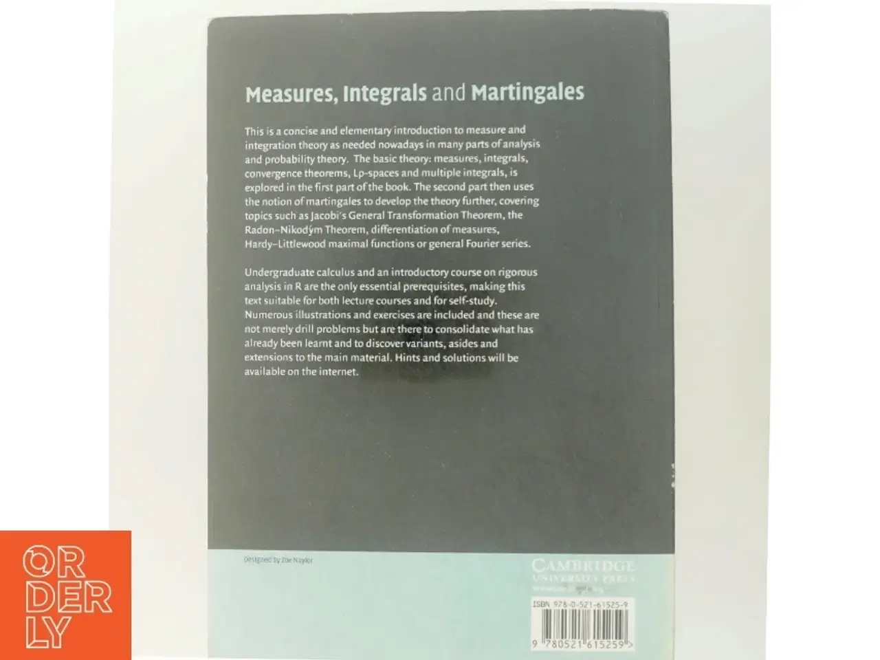 Billede 3 - Measures, integrals and martingales (Bog)