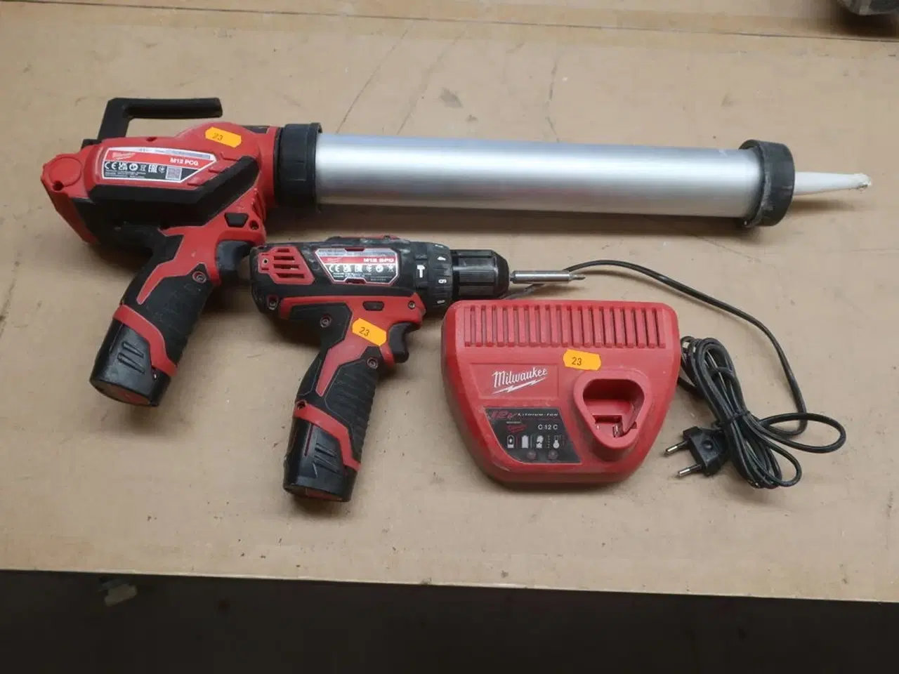 Billede 1 - Fugepistol og skruemaskine MILWAUKEE M12 PCG, M12 BPD