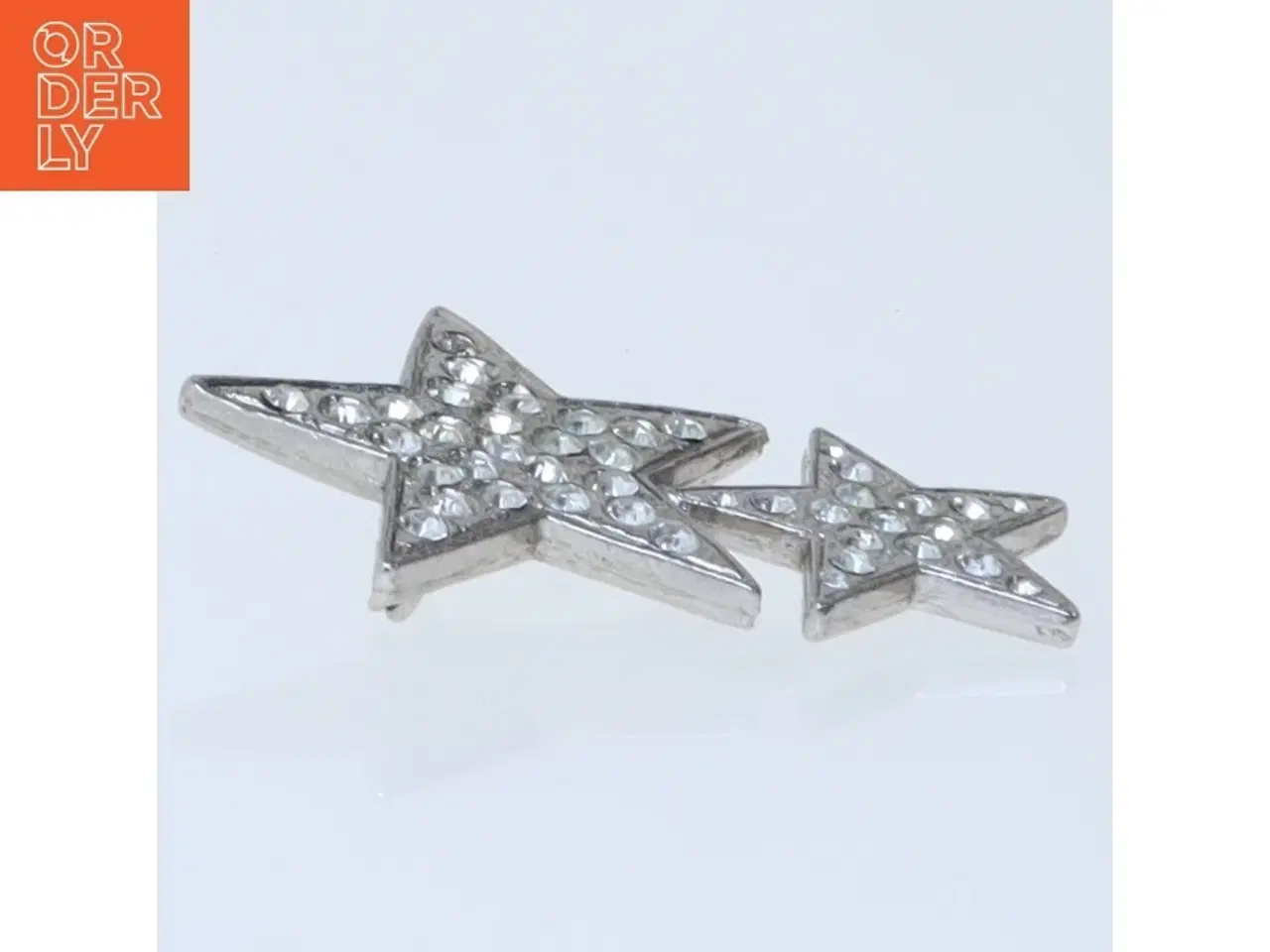 Billede 2 - Stjernebroche med glinsende sten (str. 4,5 cm)