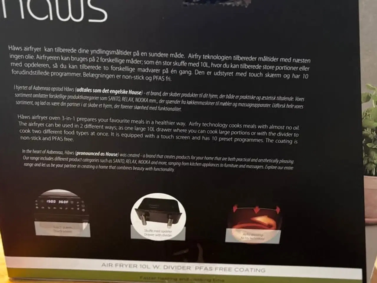 Billede 4 - Haws 10L Airfryer