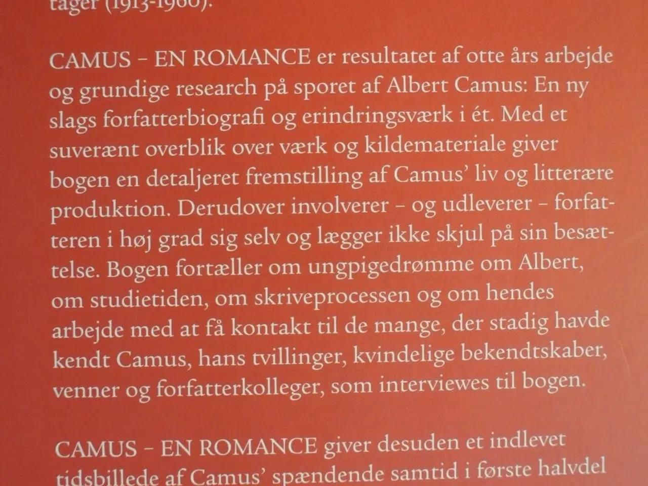 Billede 3 - camus - en romance, af elizabeth hawes