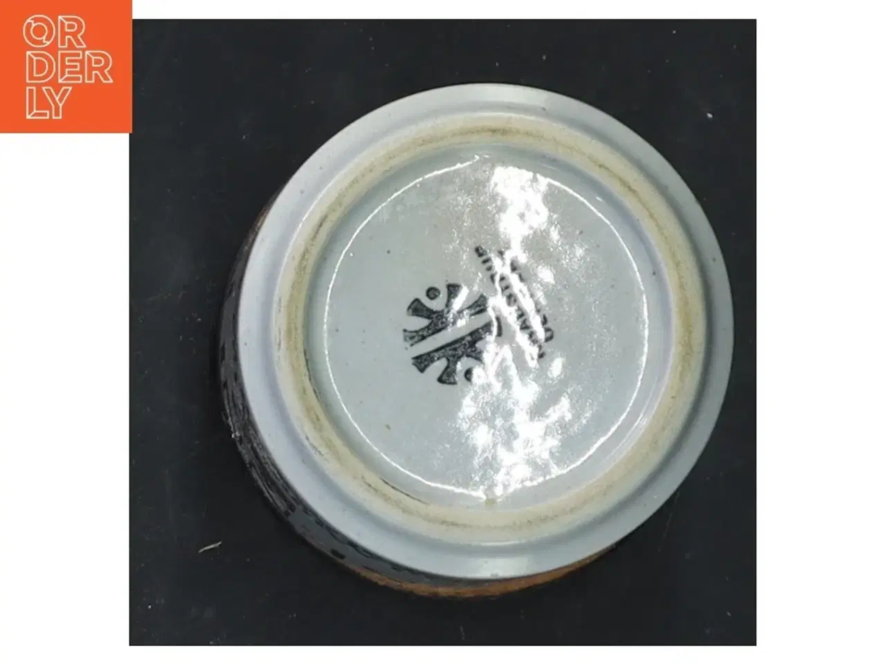 Billede 4 - Knapstrup sennepskrukke med trælåg fra Knabstrup (str. 8x7 cm)