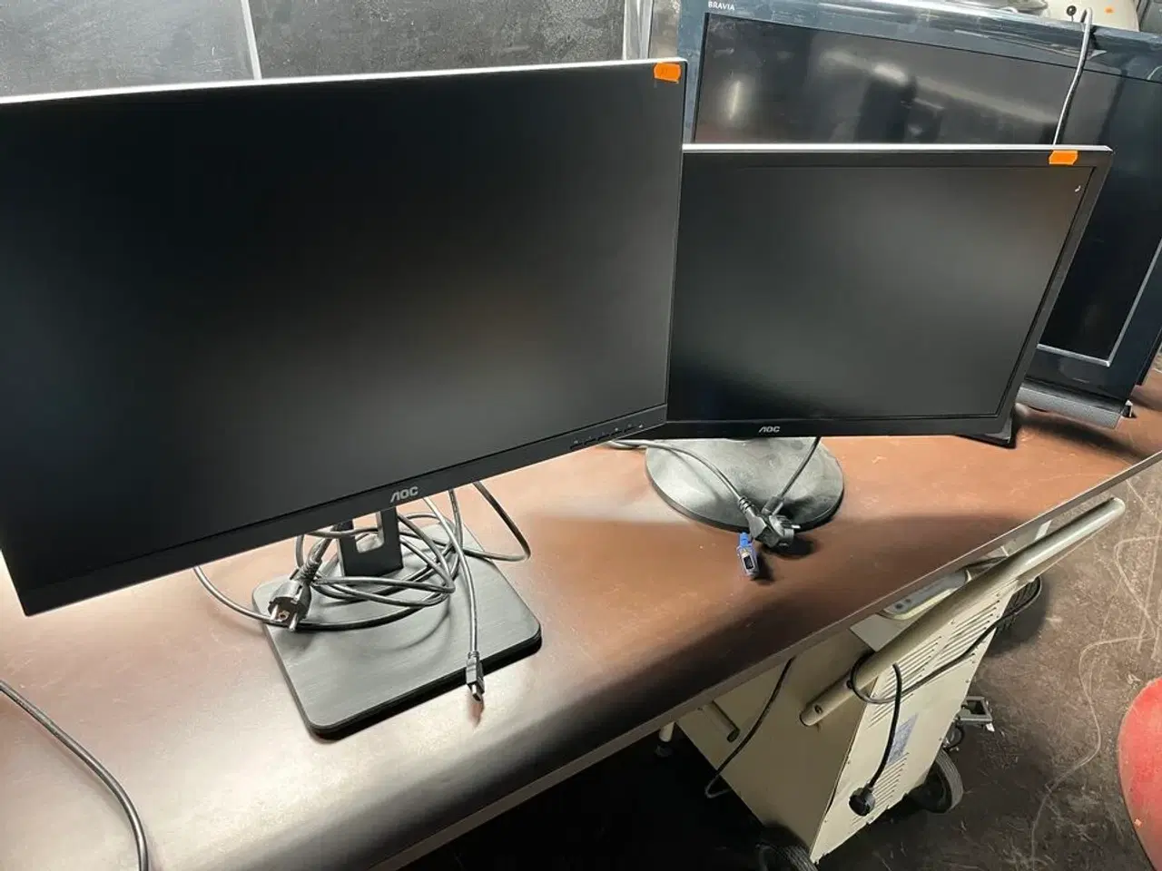 Billede 1 - 2 stk. 24" PC Skærm AOC