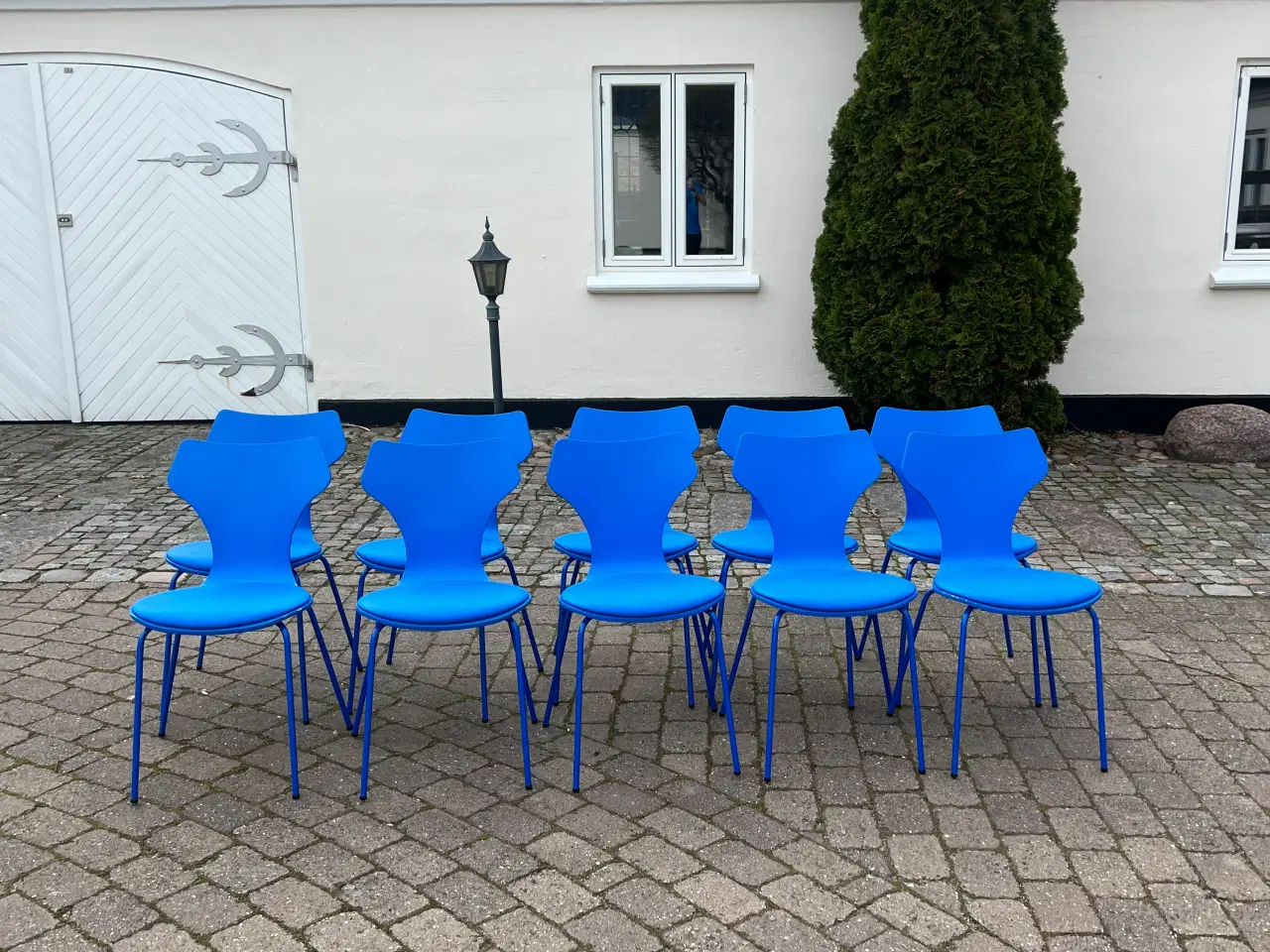 Billede 7 - Lækre spisebords stole i blå