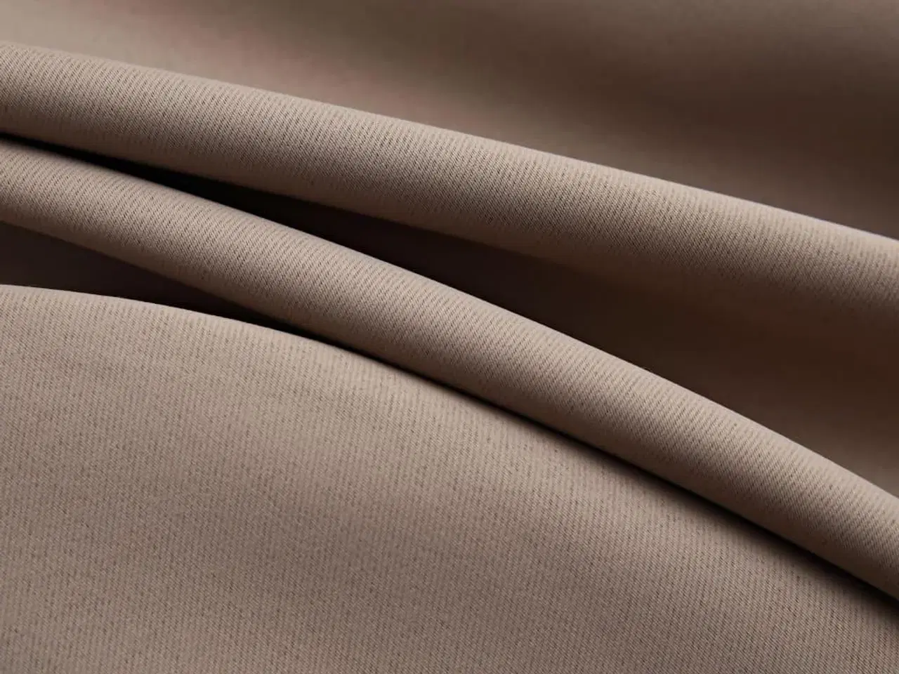 Billede 4 - Mørklægningsgardiner 2 stk. med metalringe 140 x 225 cm gråbrun