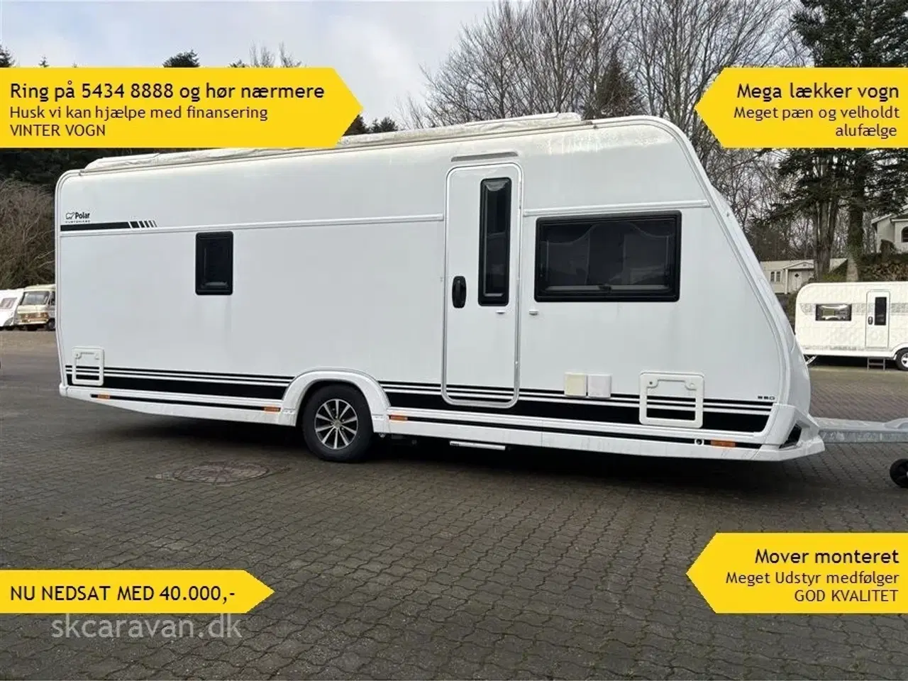 Billede 1 - 2022 - Polar Customized 590 BFW   Mega lækker campingvogn