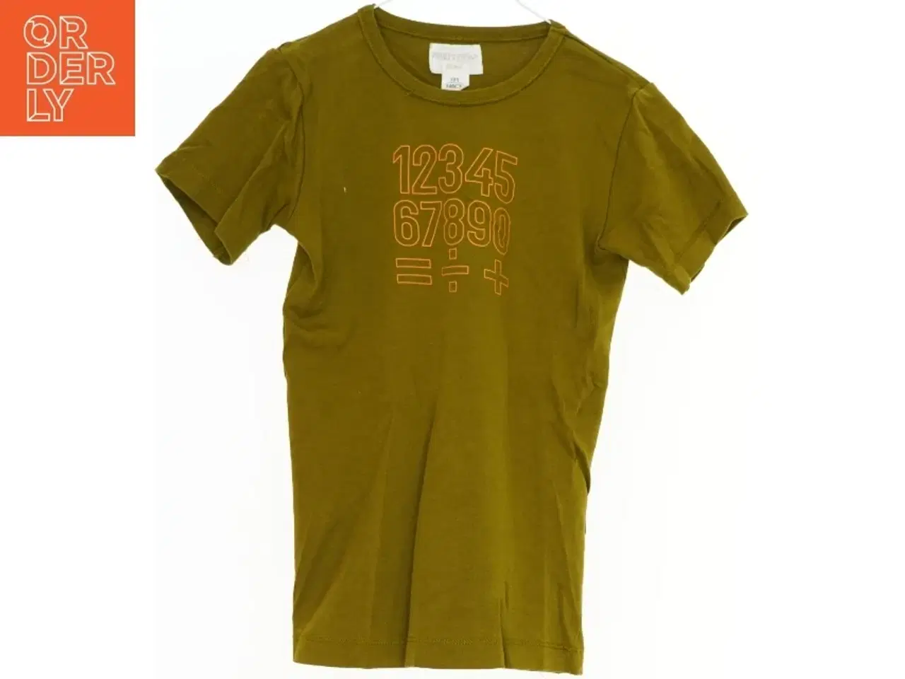 Billede 1 - Grøn T-Shirt med taltryk fra Phister & Philina (str. 140)