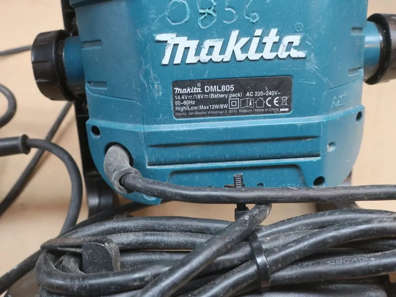 Billede 1 - Boremaskine, arbejdslampe, sliber mv.  MAKITA  Model: DML 805, HG 5012, 9404