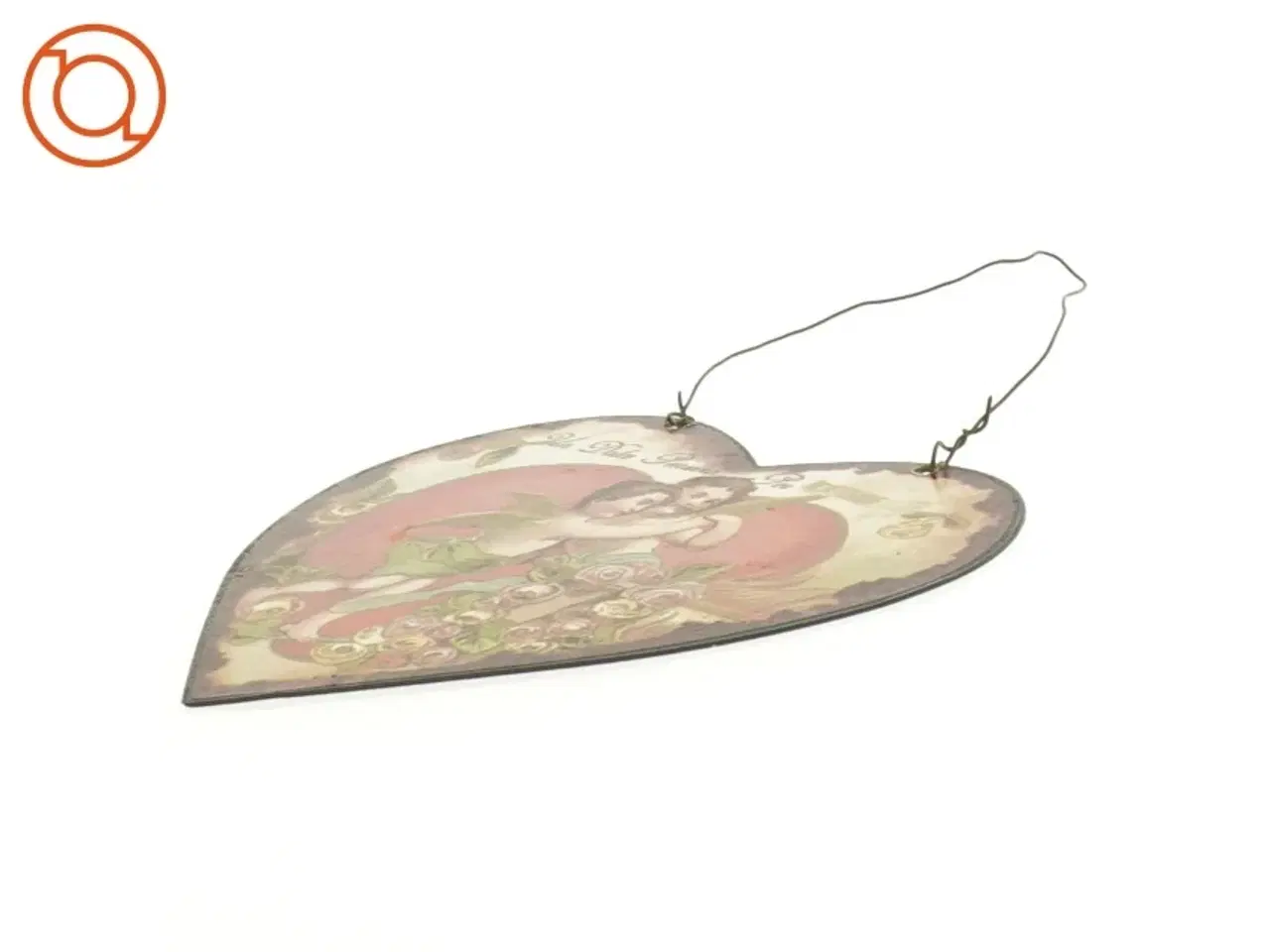 Billede 3 - Vintage Metal udsmykningshjerte (str. 12 x 12 cm)