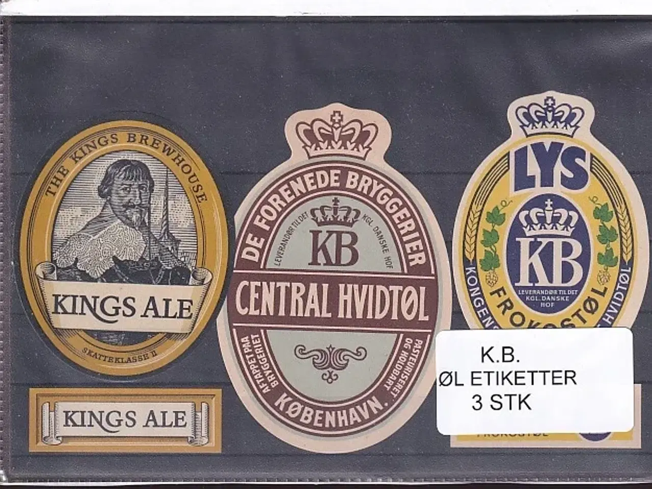 Billede 1 - Etiketter - K.B.  - 3 Stk.